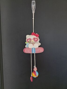 NWT Hello Kitty Beach Fun Windchime Ceramic